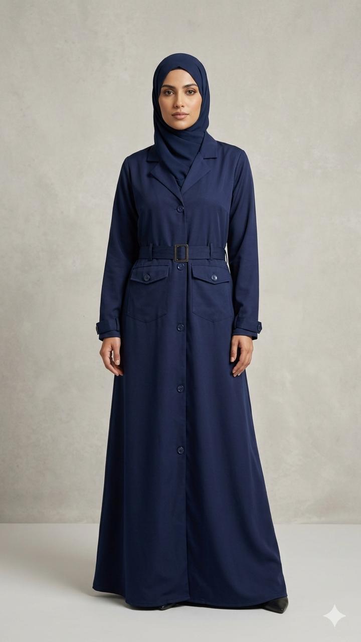 Front Open Modest Wear Burqa Coat